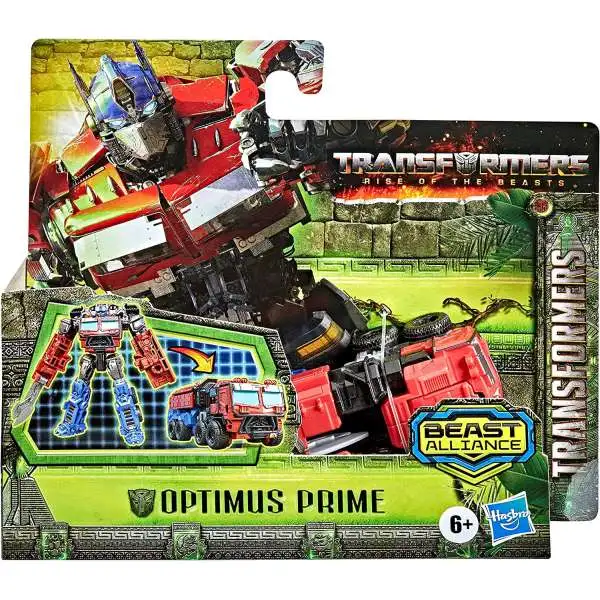 Transformers Rise of the Beasts Simple Steps Optimus Prime 4.5" Action Figure [Battle Changer]