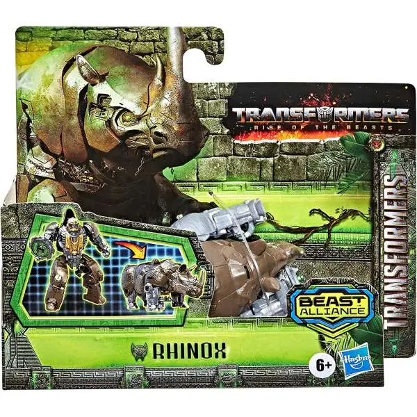Transformers Rise of the Beasts Simple Steps Rhinox 4.5" Action Figure [Battle Changer]
