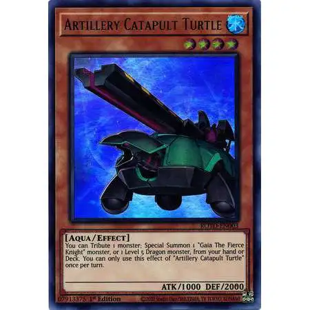 YuGiOh Rise of the Duelist Ultra Rare Artillery Catapult Turtle ROTD-EN003