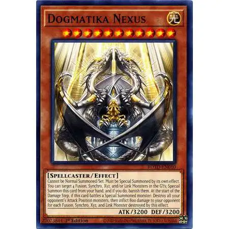 YuGiOh Rise of the Duelist Common Dogmatika Nexus ROTD-EN010