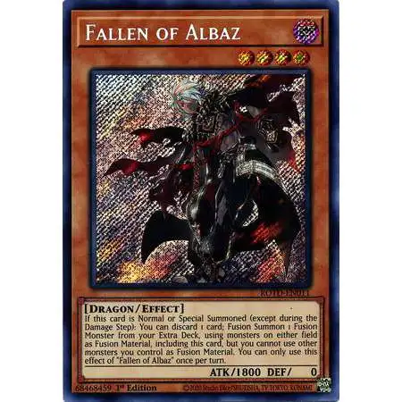 YuGiOh Rise of the Duelist Secret Rare Fallen of Albaz ROTD-EN011