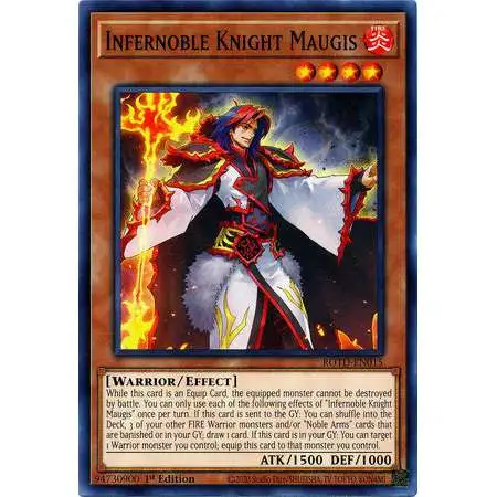 YuGiOh Rise of the Duelist Common Infernoble Knight Maugis ROTD-EN015