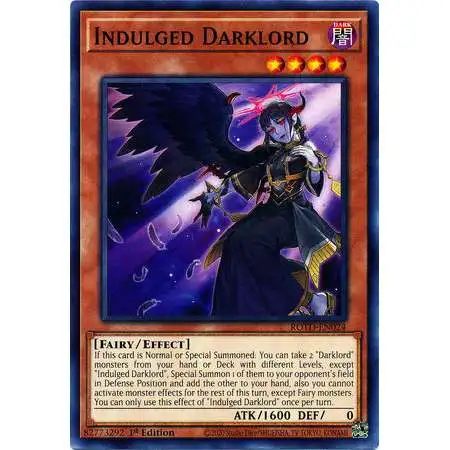 YuGiOh Rise of the Duelist Common Indulged Darklord ROTD-EN024