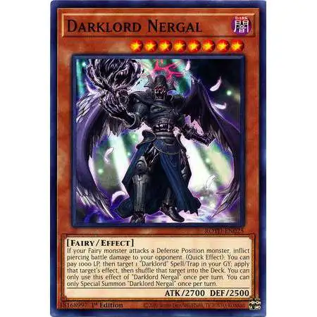 YuGiOh Rise of the Duelist Common Darklord Nergal ROTD-EN025