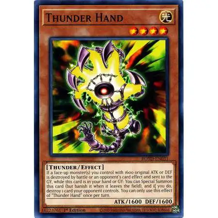 YuGiOh Rise of the Duelist Common Thunder Hand ROTD-EN031