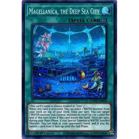 YuGiOh Rise of the Duelist Super Rare Magellanica, the Deep Sea City ROTD-EN059