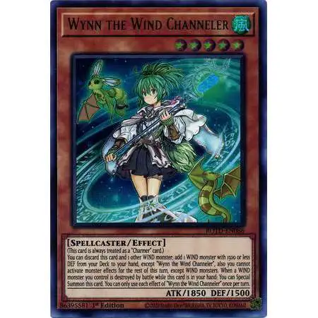 YuGiOh Rise of the Duelist Ultra Rare Wynn the Wind Channeler ROTD-EN086