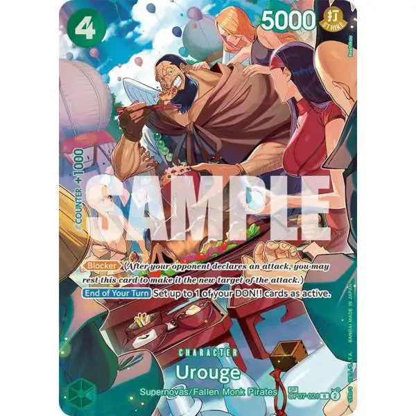 One Piece Trading Card Game Royal Blood Rare Urouge OP07-021 [SP]