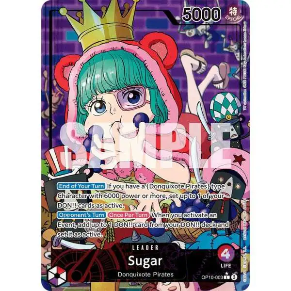One Piece Trading Card Game Royal Blood Leader Sugar OP10-003 [Parallel]