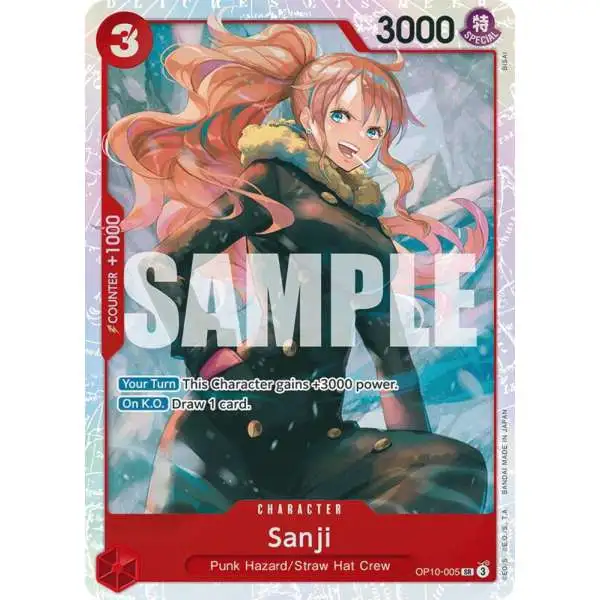 One Piece Trading Card Game Royal Blood Super Rare Sanji OP10-005