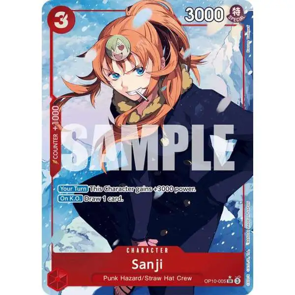 One Piece Trading Card Game Royal Blood Super Rare Sanji OP10-005 [Parallel]