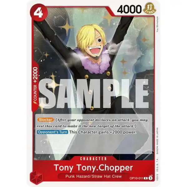 One Piece Trading Card Game Royal Blood Rare Tony Tony.Chopper OP10-011