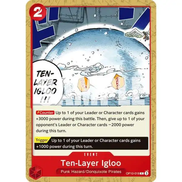 One Piece Trading Card Game Royal Blood Common Ten-Layer Igloo OP10-018