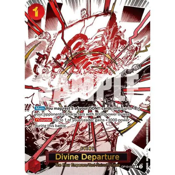 One Piece Trading Card Game Royal Blood Rare Divine Departure OP10-019 [Parallel]