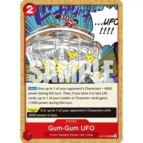 One Piece Trading Card Game Royal Blood Uncommon Gum-Gum UFO OP10-020