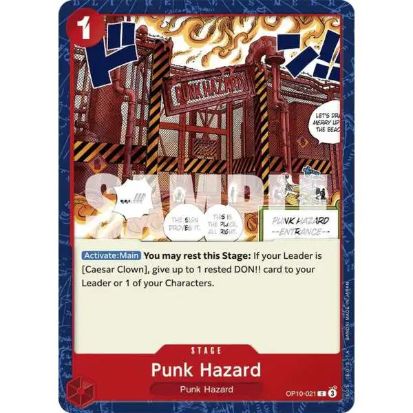 One Piece Trading Card Game Royal Blood Common Punk Hazard OP10-021