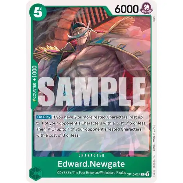 One Piece Trading Card Game Royal Blood Common Edward.Newgate OP10-024