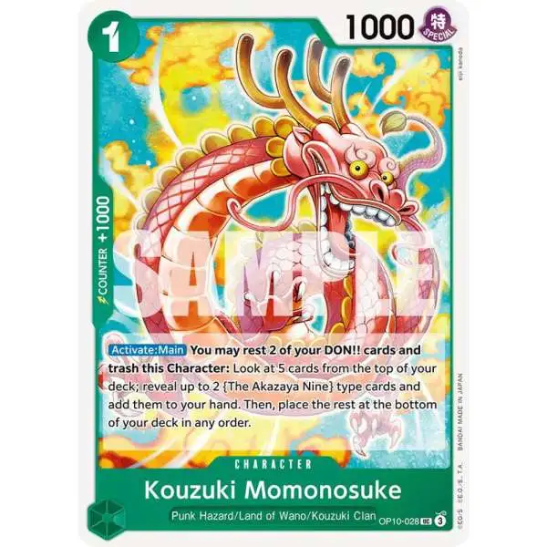 One Piece Trading Card Game Royal Blood Uncommon Kouzuki Momonosuke OP10-028