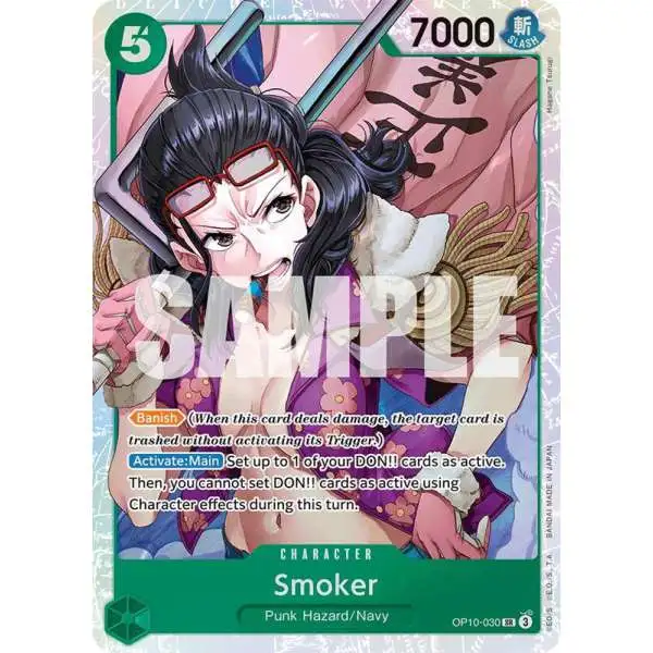 One Piece Trading Card Game Royal Blood Super Rare Smoker OP10-030