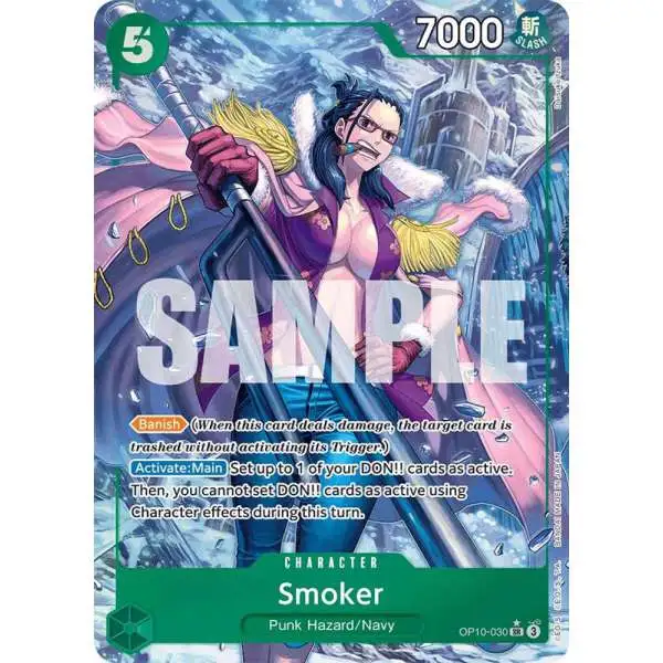One Piece Trading Card Game Royal Blood Super Rare Smoker OP10-030 [Parallel]