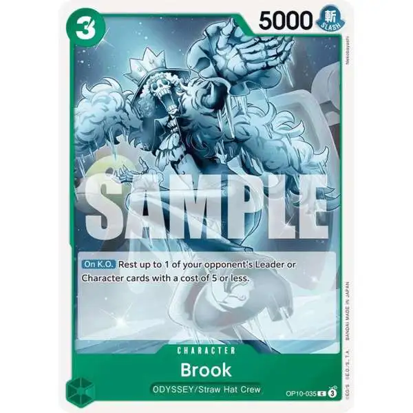 One Piece Trading Card Game Royal Blood Common Brook OP10-035