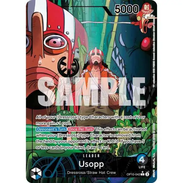 One Piece Trading Card Game Royal Blood Leader Usopp OP10-042 [Parallel]
