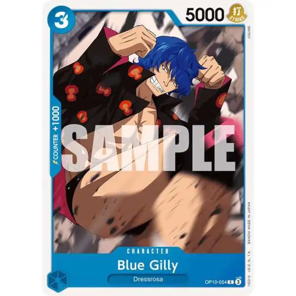 One Piece Trading Card Game Royal Blood Common Blue Gilly OP10-054