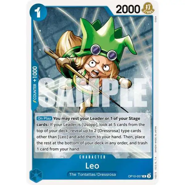 One Piece Trading Card Game Royal Blood Rare Leo OP10-057