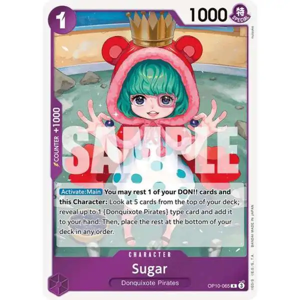 One Piece Trading Card Game Royal Blood Rare Sugar OP10-065