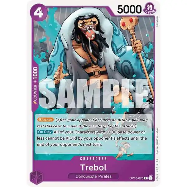 One Piece Trading Card Game Royal Blood Common Trebol OP10-070