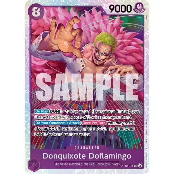 One Piece Trading Card Game Royal Blood Super Rare Donquixote Doflamingo OP10-071