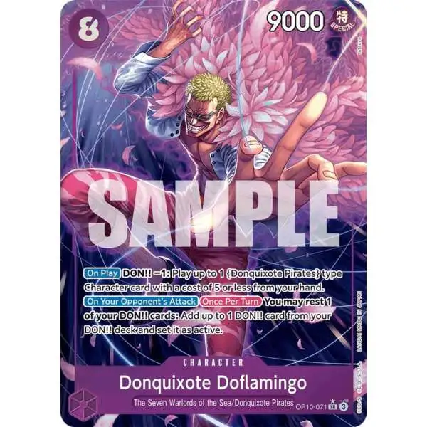 One Piece Trading Card Game Royal Blood Super Rare Donquixote Doflamingo OP10-071 [Parallel]