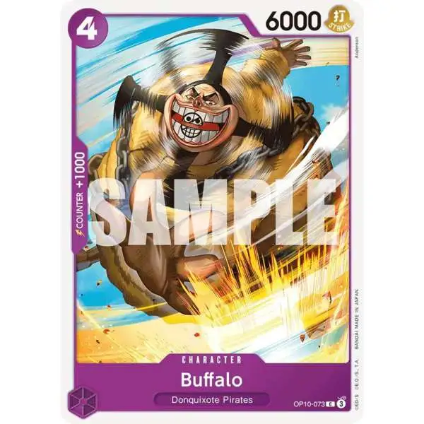 One Piece Trading Card Game Royal Blood Common Buffalo OP10-073