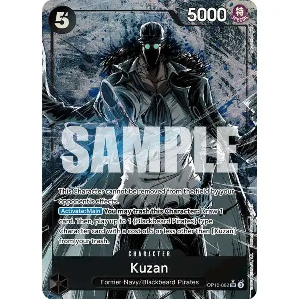 One Piece Trading Card Game Royal Blood Super Rare Kuzan OP10-082 [Parallel]