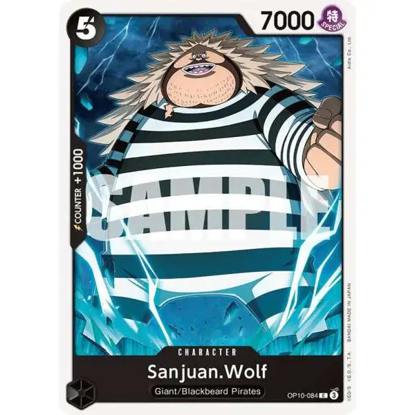 One Piece Trading Card Game Royal Blood Common Sanjuan.Wolf OP10-084