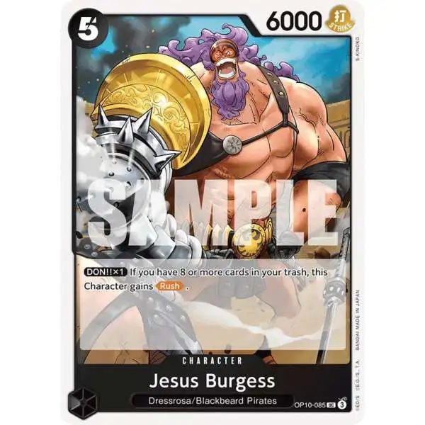 One Piece Trading Card Game Royal Blood Uncommon Jesus Burgess OP10-085