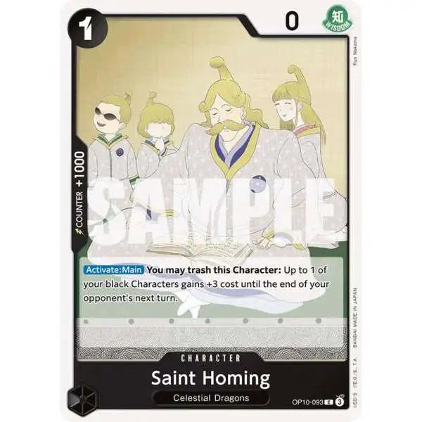 One Piece Trading Card Game Royal Blood Common Saint Homing OP10-093