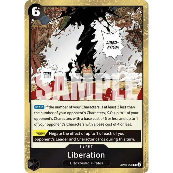 One Piece Trading Card Game Royal Blood Rare Liberation OP10-098