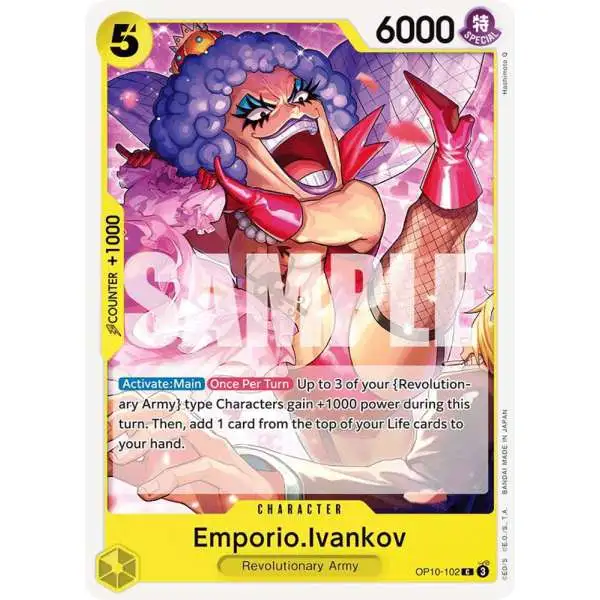 one piece card game ivankov Emporio Paralell OP02-051 Mint japanmaster Revolutionary Army Attribute One Piece Card OP12-065 UC
