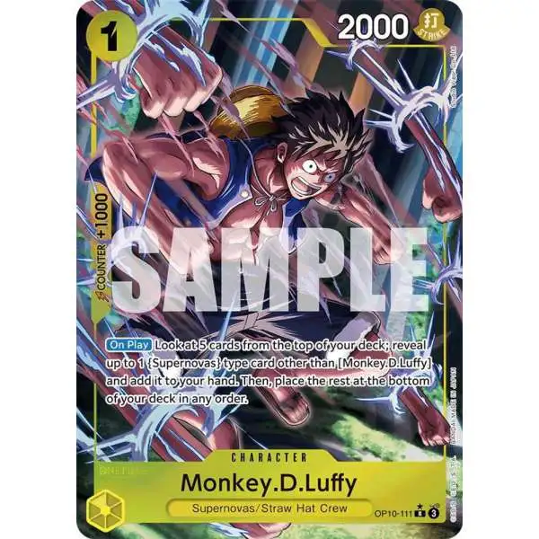 One Piece Trading Card Game Royal Blood Rare Monkey.D.Luffy OP10-111 [Parallel]