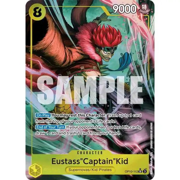 One Piece Trading Card Game Royal Blood Super Rare EustassCaptainKid OP10-112 [Parallel]