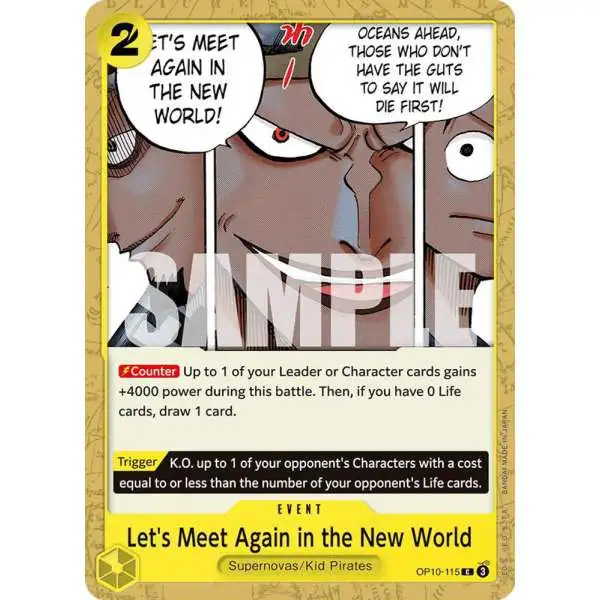 One Piece Trading Card Game Royal Blood Common Let's Meet Again in the New World OP10-115