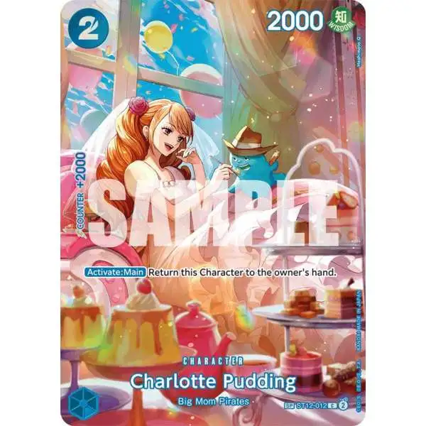 One Piece Trading Card Game Royal Blood Common Charlotte Pudding ST12-012 [SP]