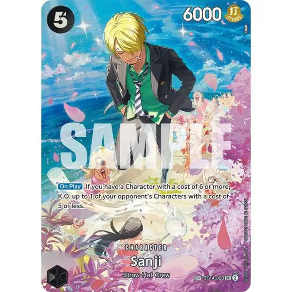 One Piece Trading Card Game Royal Blood Super Rare Sanji ST14-003 [SP]