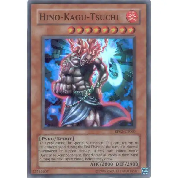 YuGiOh Retro Pack 2 Super Rare Hino-Kagu-Tsuchi RP02-EN060