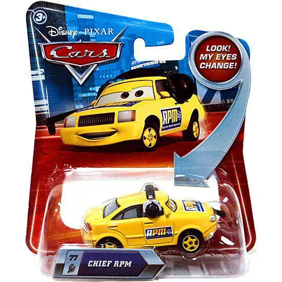 Disney / Pixar Cars Lenticular Eyes Series 2 Chief RPM Diecast Car