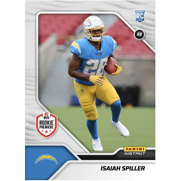 NFL San Diego Chargers 2022 Instant RPS First Look Football 1 of 942 Isaiah Spiller FL34 [Rookie Card]