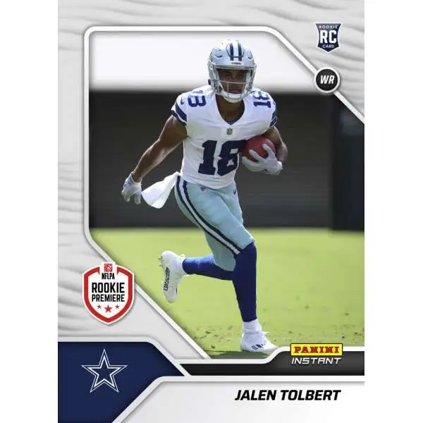 Jalen Tolbert Signed Panini Instant Black & White Rookies Leaf