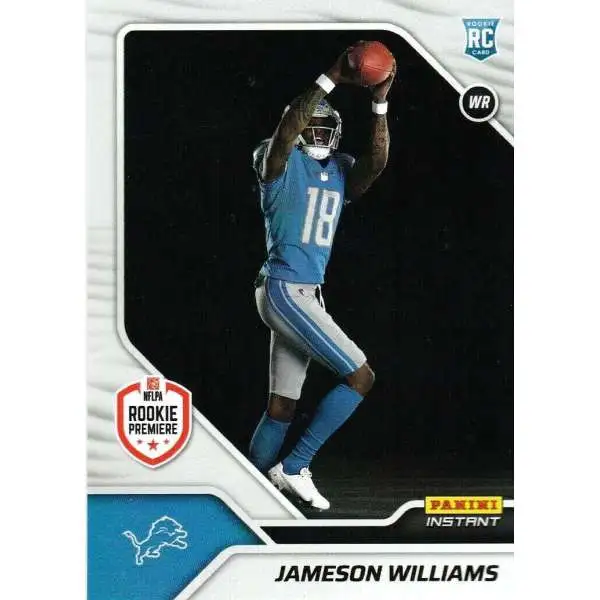 NFL Detroit Lions 2022 Instant RPS First Look Football 1 of 942 Jameson Williams FL7 [Rookie Card]