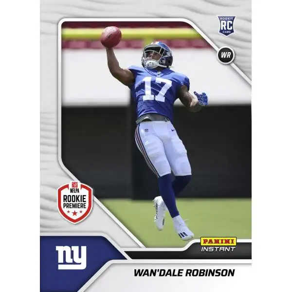 NFL New York Giants 2022 Instant RPS First Look Football 1 of 942 Wan'Dale Robinson FL15 [Rookie Card]